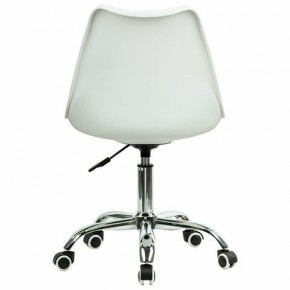 Кресло стул BRABIX "Eames MG-310 CH", хром, пластик белый, ткань серая, 532924 в Камышлове - kamyshlov.mebel24.online | фото 4