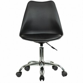 Кресло стул BRABIX "Eames MG-310 CH", хром, пластик черный, экокожа черная, 532925 в Камышлове - kamyshlov.mebel24.online | фото 1