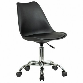 Кресло стул BRABIX "Eames MG-310 CH", хром, пластик черный, экокожа черная, 532925 в Камышлове - kamyshlov.mebel24.online | фото 2