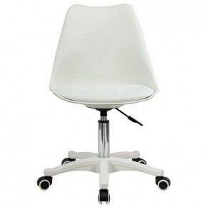 Кресло стул BRABIX "Eames MG-310 PL", пластик белый, экокожа белая, 532926 в Камышлове - kamyshlov.mebel24.online | фото 1