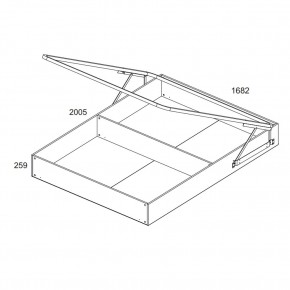 Кровать 160 с подъемником, TIFFANY, цвет вудлайн кремовый в Камышлове - kamyshlov.mebel24.online | фото 3