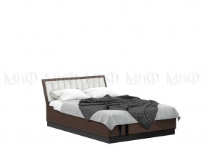 МАГНОЛИЯ Кровать 1600 с основанием и ПМ (Дерево/орех) в Камышлове - kamyshlov.mebel24.online | фото