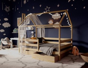 Кровать-домик 80*190 без покраски в Камышлове - kamyshlov.mebel24.online | фото