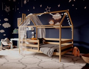 Кровать-домик 80*190 без покраски в Камышлове - kamyshlov.mebel24.online | фото 3