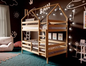 Кровать-домик двухъярусная 80*190 без покраски в Камышлове - kamyshlov.mebel24.online | фото 2