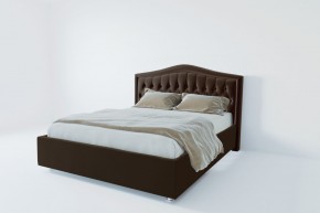 Кровать Калининград с ПМ 1200 (экокожа коричневая) в Камышлове - kamyshlov.mebel24.online | фото 2