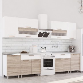 Кухня Айсбери 2.4 м (Белый/Дуб Сонома) в Камышлове - kamyshlov.mebel24.online | фото