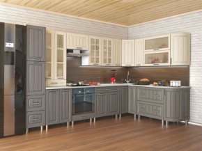 Кухня модульная Луксор серый-кремовый в Камышлове - kamyshlov.mebel24.online | фото 4