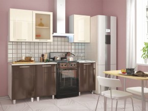 Кухня Танго модульная шоколад-ваниль в Камышлове - kamyshlov.mebel24.online | фото 2