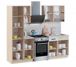 Кухонный гарнитур Алиса Loft линейная (Дуб Сонома/Сосна белая Loft) 1750 в Камышлове - kamyshlov.mebel24.online | фото 2