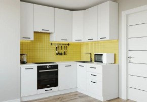 Кухонный гарнитур Белый Глянец 2200*1600 h950 (Стол. 26мм) в Камышлове - kamyshlov.mebel24.online | фото 1