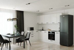 Кухонный гарнитур Белый Глянец 2600*1600 (Стол. 26мм) в Камышлове - kamyshlov.mebel24.online | фото 1
