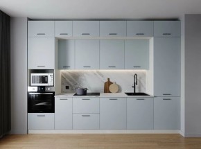 Кухонный гарнитур Смоки 3400 (Стол. 38мм) в Камышлове - kamyshlov.mebel24.online | фото