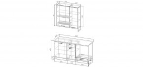 Кухонный гарнитур Старое Дерево 1600 h950 (Стол. 38мм) в Камышлове - kamyshlov.mebel24.online | фото 2