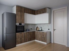 Кухонный гарнитур Старое Дерево 2200*1700 (Стол. 26мм) в Камышлове - kamyshlov.mebel24.online | фото 1