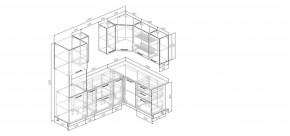 Кухонный гарнитур Старое Дерево 2400*1600 (Стол. 38мм) в Камышлове - kamyshlov.mebel24.online | фото 2