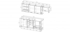 Кухонный гарнитур Старое Дерево 2550 (Стол. 26мм) в Камышлове - kamyshlov.mebel24.online | фото 2