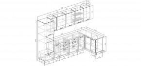 Кухонный гарнитур угловой Капри 3200х1400 (Стол. 38мм) в Камышлове - kamyshlov.mebel24.online | фото 2