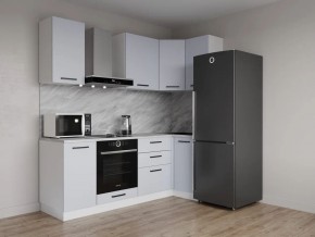 Кухонный гарнитур угловой Смоки 2200*1000 (Стол. 38 мм) в Камышлове - kamyshlov.mebel24.online | фото