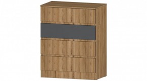 ЛЕНОРА Комод 4 ящика (графит) в Камышлове - kamyshlov.mebel24.online | фото
