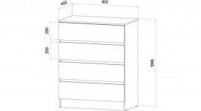 ЛЕНОРА Спальный гарнитур (модульный) графит в Камышлове - kamyshlov.mebel24.online | фото 3