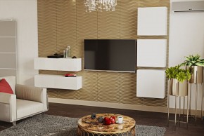 ЛИНДА Гостиная (Белый/Белый) в Камышлове - kamyshlov.mebel24.online | фото 4