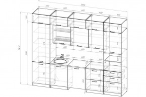 ЛОТОС Кухонный гарнитур Экстра 5 (3000 мм) в Камышлове - kamyshlov.mebel24.online | фото 2