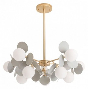 Люстра на штанге Arte Lamp Peacock A1369SP-10GY в Камышлове - kamyshlov.mebel24.online | фото
