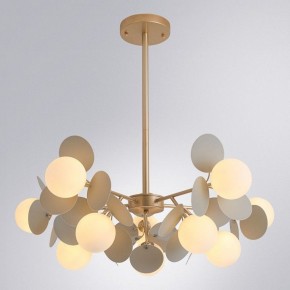Люстра на штанге Arte Lamp Peacock A1369SP-10GY в Камышлове - kamyshlov.mebel24.online | фото 2