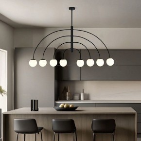 Люстра на штанге Eurosvet Cenacolo 30179/8 черный в Камышлове - kamyshlov.mebel24.online | фото 3