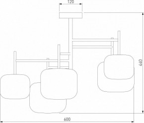 Люстра на штанге Eurosvet Jar 70128/5 хром в Камышлове - kamyshlov.mebel24.online | фото 4