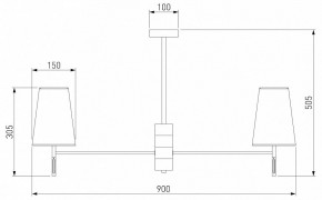 Люстра на штанге Eurosvet Milazzo 60137/8 хром в Камышлове - kamyshlov.mebel24.online | фото 3