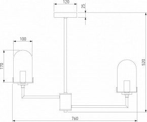 Люстра на штанге Eurosvet Pluto 60156/8 хром в Камышлове - kamyshlov.mebel24.online | фото 4