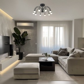 Люстра на штанге Eurosvet Ragno 90035/10 LED черный в Камышлове - kamyshlov.mebel24.online | фото 5