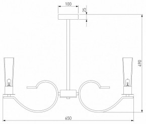 Люстра на штанге Eurosvet Rosher 60141/6 хром в Камышлове - kamyshlov.mebel24.online | фото 2