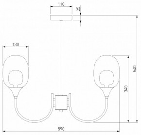 Люстра на штанге Eurosvet Spritz 70217/6 латунь в Камышлове - kamyshlov.mebel24.online | фото 5