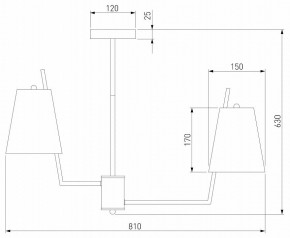 Люстра на штанге Eurosvet Topanga 60173/8 латунь в Камышлове - kamyshlov.mebel24.online | фото 4