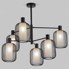 Люстра на штанге Eurosvet Voile 30191/6 черный в Камышлове - kamyshlov.mebel24.online | фото