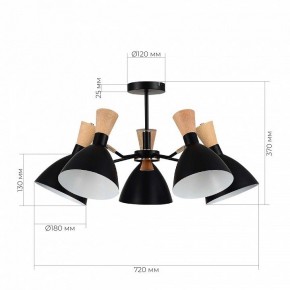 Люстра на штанге EVOLUCE VISTA SLE1256-402-05 в Камышлове - kamyshlov.mebel24.online | фото 8