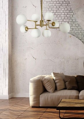 Люстра на штанге Maytoni Erich MOD221-PL-08-G в Камышлове - kamyshlov.mebel24.online | фото 4