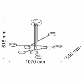 Люстра на штанге Maytoni Fad MOD070PL-L48B3K в Камышлове - kamyshlov.mebel24.online | фото 8