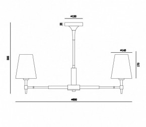 Люстра на штанге Maytoni Zaragoza H001CL-07BS в Камышлове - kamyshlov.mebel24.online | фото 4