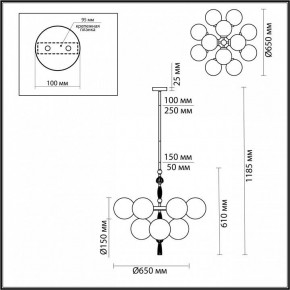 Люстра на штанге Odeon Light Palle 5405/12 в Камышлове - kamyshlov.mebel24.online | фото 4