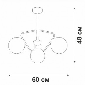 Люстра на штанге Vitaluce V47150 V47150-8/3PL в Камышлове - kamyshlov.mebel24.online | фото 2