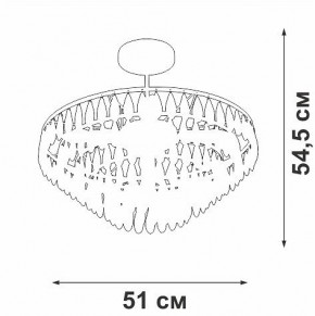 Люстра на штанге Vitaluce V5352 V5352-1/5PL в Камышлове - kamyshlov.mebel24.online | фото