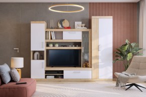 МАКСИ К1 Стенка для гостиной дуб сонома/белое дерево в Камышлове - kamyshlov.mebel24.online | фото 5