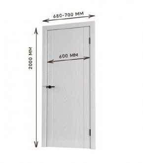 Межкомнатная дверь Bolivar Каньон браун (комплект) 600 в Камышлове - kamyshlov.mebel24.online | фото