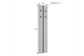МЕРСИ Прихожая (модульная) графит в Камышлове - kamyshlov.mebel24.online | фото 2