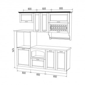 МИЛАНО Кухонный гарнитур 2,0 м Компоновка №3 в Камышлове - kamyshlov.mebel24.online | фото 6