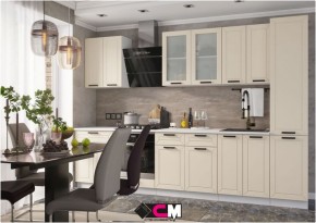 Модульная кухня Альфа холст брюле в Камышлове - kamyshlov.mebel24.online | фото 1